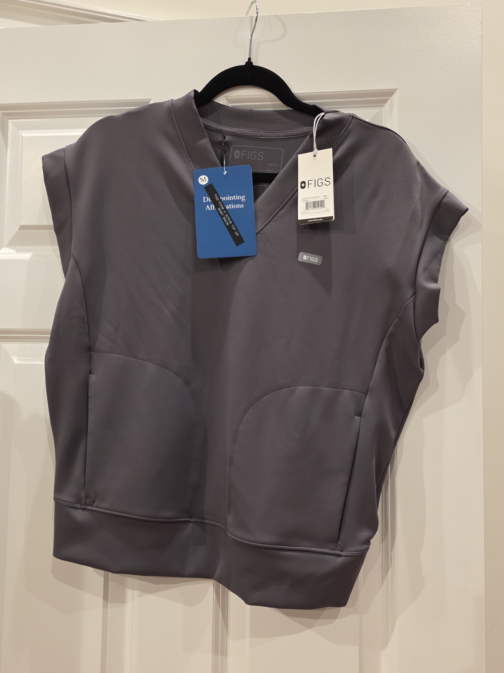 FIGS X Formx Gray Scrub Top